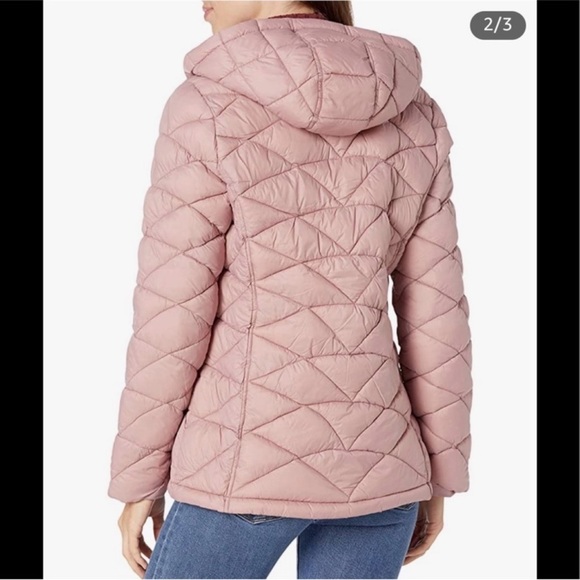 Reebok Dusty Rose Packable Full Zip Coat Size M - Picture 2 of 11